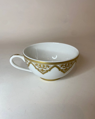 Bernardaud Venise Teacup In White/gold
