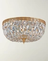 Crystorama 3-light Clear Hand-cut Brass Ceiling Mount Ii