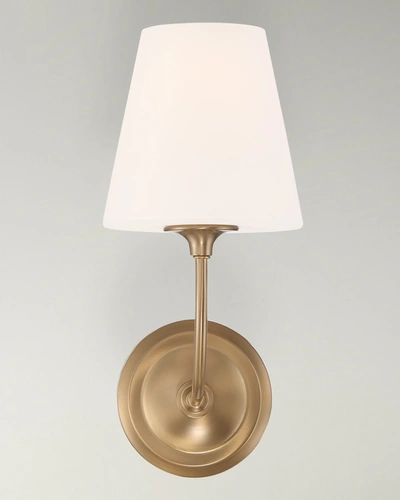 Crystorama Sylvan 1-light Vibrant Gold Wall Mount