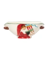 Vietri Old St. Nick Handled Oval Bowl