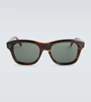Celine Square Tortoiseshell-acetate Sunglasses In Havana/green