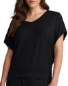 FLEUR'T COCOON CAP-SLEEVE LOUNGE TOP,PROD222510032