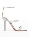 SOPHIA WEBSTER ROSALIND METALLIC CRYSTAL HEEL SANDALS,PROD247330135