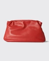 The Row Bourse Large Lambskin Clutch Bag In Lppld Lipstick