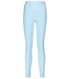 Alo Yoga Airlift High Waist Capri Leggings In Tile Blue