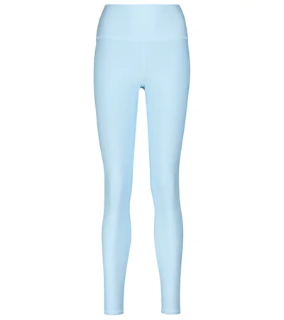 Alo Yoga Airlift High Waist Capri Leggings In Tile Blue