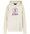Stella Mccartney Off-white Tom Tosseyn Edition Graphic Logo Hoodie In Magnolia