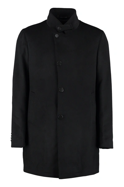 Tagliatore Gordona Single Breasted Coat In Black