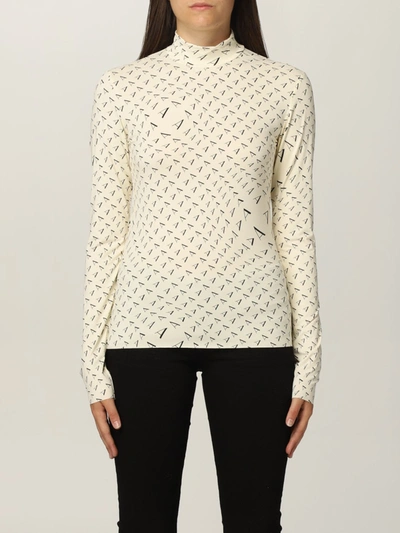 Twinset Sweater Mock Neck Print