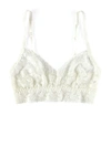 Hanky Panky V-neck Retro Lace Bralette In White