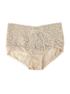 Hanky Panky Signature Lace Retro V-kini Briefs In Neutral