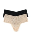 HANKY PANKY 2 PACK PLUS SIZE RETRO LACE THONG