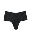 Hanky Panky Retro Signature Lace Thong In Black
