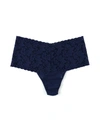 Hanky Panky Retro Lace Thong In Blue