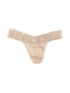 Hanky Panky Petite Size Supima® Cotton Low Rise Thong In Chai,vanilla Desert