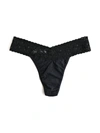 Hanky Panky Organic Cotton Original-rise Thong In Black