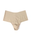 Hanky Panky Breathesoft Hi-rise Thong Underwear In Brown