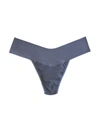 Hanky Panky Breathesoft Natural Rise Thong In Grey