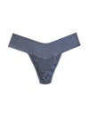 Hanky Panky Breathesoft Natural Rise Thong In Nightshade