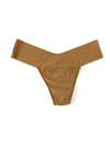 Hanky Panky Breathesoft Natural Rise Thong In Multicolor