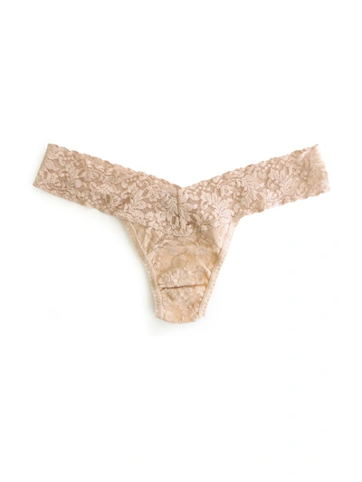 Hanky Panky Signature Lace Low Rise Thong In Brown