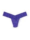 Hanky Panky Signature Lace Low Rise Thong In Purple