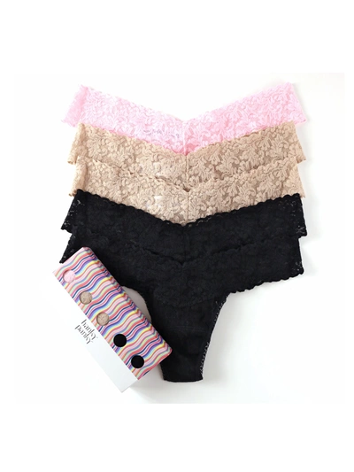 Hanky Panky 5 Pack Low Rise Thongs In Nude