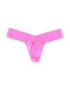Hanky Panky Signature Lace Low-rise Thong In Pink