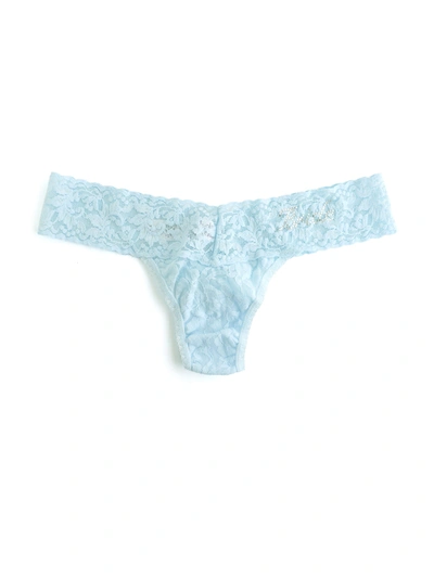 Hanky Panky Bride Crystal Signature Lace Low Rise Thong In Multicolor