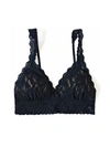 Hanky Panky Signature Lace Padded Crossover Bralette In Black