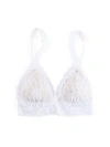 Hanky Panky Signature Lace Padded Crossover Bralette In White