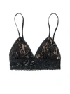 Hanky Panky Signature Lace Padded Triangle Bralette In Black