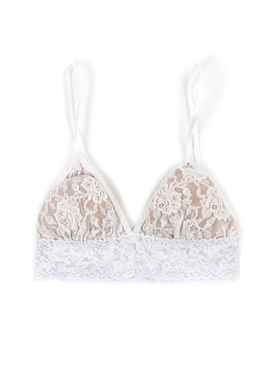 Hanky Panky Signature Lace Padded Triangle Bralette In White