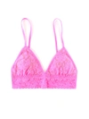 Hanky Panky Signature Lace Padded Triangle Bralette In Pink