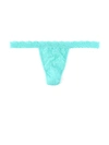 Hanky Panky 'signature Lace' Low Rise G-string In Blue