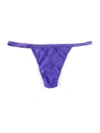 Hanky Panky Signature Lace High Rise G-string In Purple