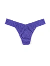 Hanky Panky Plus Size Signature Lace Original Rise Thong In Purple