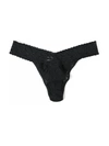 Hanky Panky Plus Size Signature Lace Original Rise Thong In Black