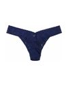 Hanky Panky Plus Size Signature Lace Original Rise Thong In Blue