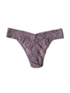 Hanky Panky Signature Lace Original Rise Thong In Purple