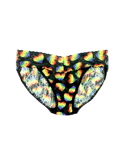 Hanky Panky Printed Signature Lace V-kini In Multicolor