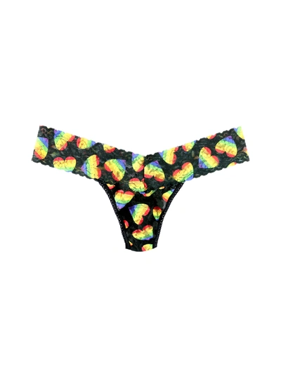 Hanky Panky Printed Signature Lace Low Rise Thong In Multicolor