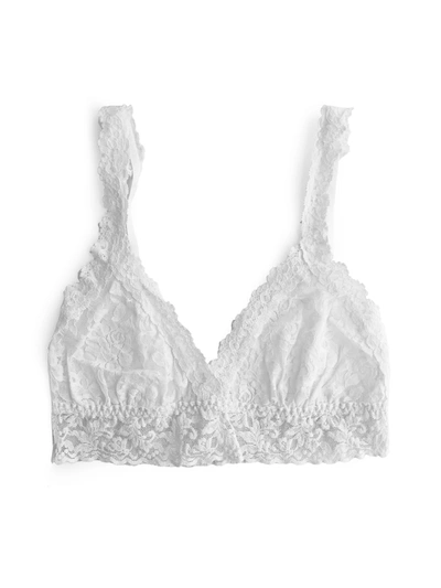 Hanky Panky Signature Lace Crossover Bralette In White