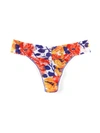 Hanky Panky Printed Signature Lace Original Rise Thong In Orange