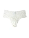 Hanky Panky Plus Size Retro Lace Thong In White