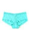 Hanky Panky Leopard Cross-dyed Lace Boyshort In Blue