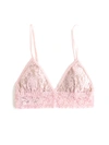 Hanky Panky Signature Lace Padded Triangle Bralette In Pink