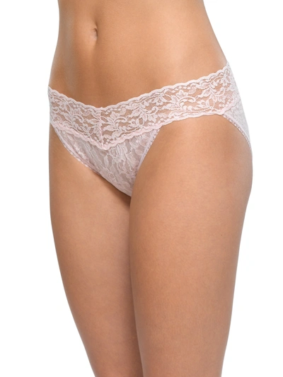 Hanky Panky Signature Lace V-kini In Pink