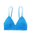 Hanky Panky Signature Lace Padded Triangle Bralette In Blue