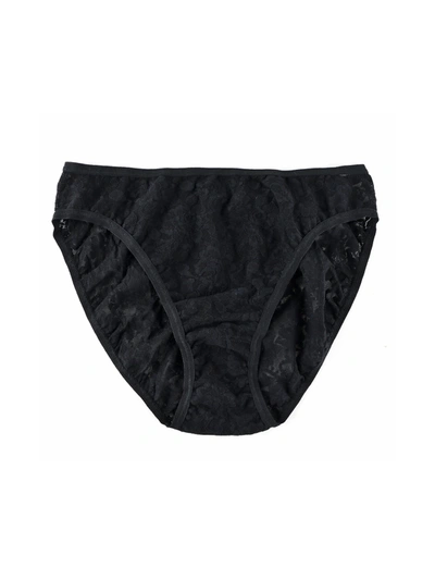 Hanky Panky Signature Lace High Cut Brief In Black